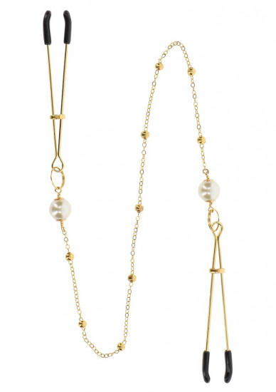 Taboom Tweezers Pearl & Deluxe Chain Goud