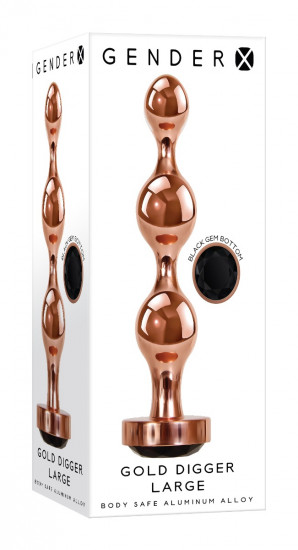 Gender X Gold Digger Buttplug Large RosÃ© Goud