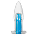 Gender X Electric Blue Buttplug Transparant