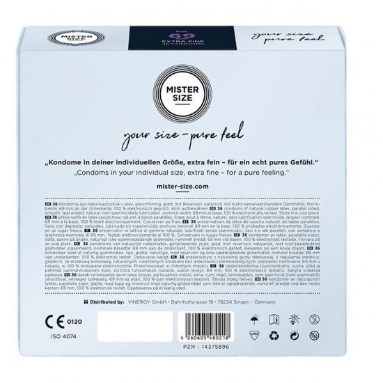 Mister Size Condooms 36 Stuks Maat 69