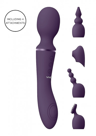 Vive, Nami, Dubbelzijdige Clitoris en Wand Vibrator paars