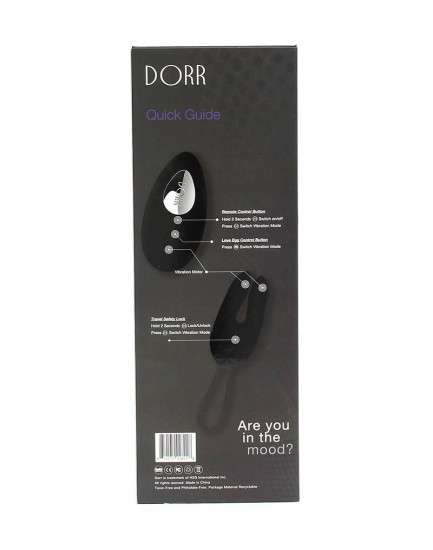 DORR-Ozzy-Rabbit Egg Vibrator + Oplegvibrator zwart