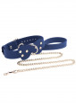 Taboom Siliconen Halsband En Riem Blauw