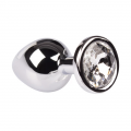 Plug It Strass Buttplug Large Zilver