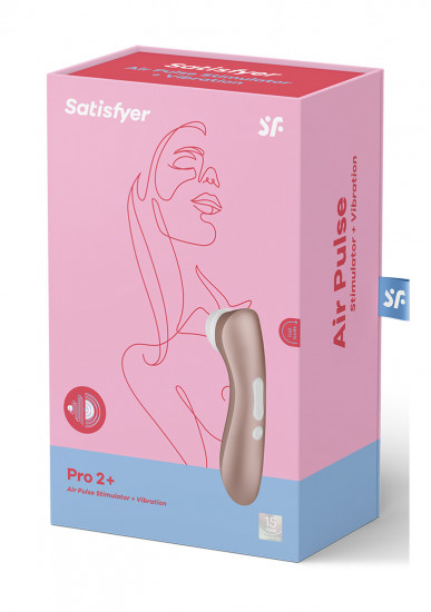 Satisfyer Pro 2+ Luchtdruk + Vibraties Stimulator Goud
