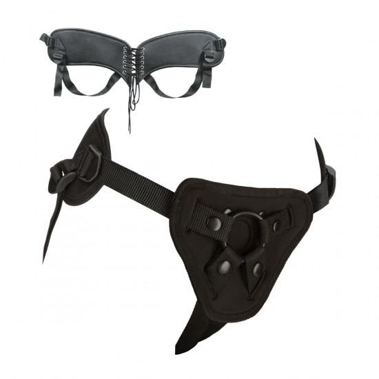 Fetish Store Strap-On Corset Harness Zwart