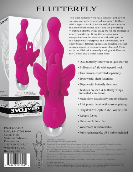 Evolved Flutterfly Vibrator Roze