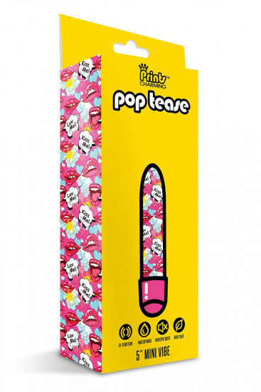 Pop Tease 5 Inch Mini Vibe Kiss me Pink