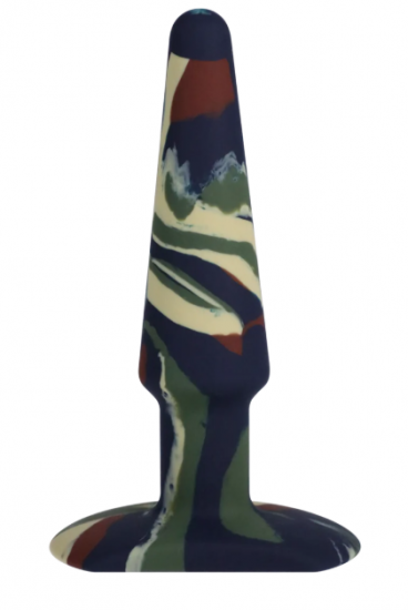 A Play Groovy Silicone Buttplug Medium Multi Colored