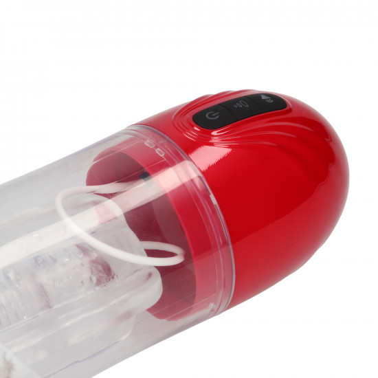 Pumped Sonicpull Masturbator Pump Metallic Red