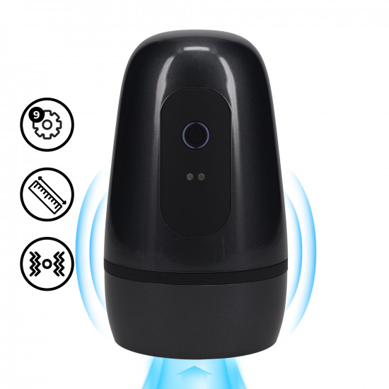 Pumped Vibrobator Masturbator Pump Gun Metal