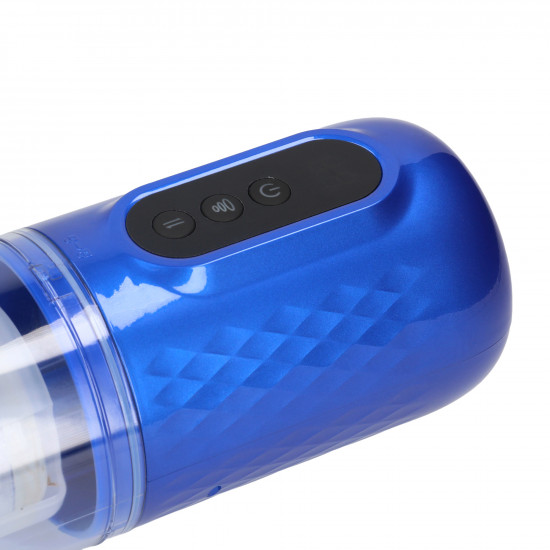 Pumped Vortex Masturbator Pump Metallic Blue