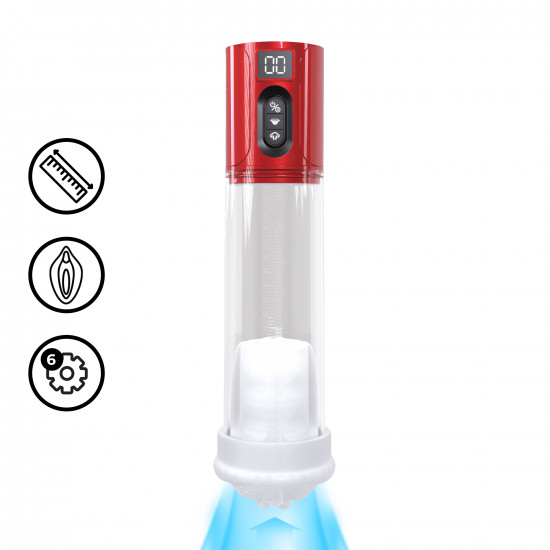 Pumped Hyperlift Masturbator Pump Metallic Red