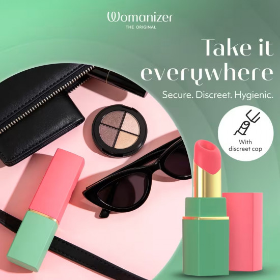 Womanizer - Beauty Roze/Groen – Lipstick Luchtdruk Vibrator