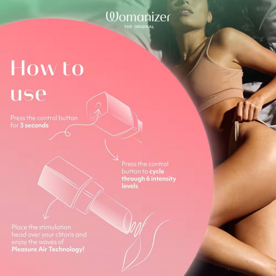 Womanizer - Beauty Roze/Groen – Lipstick Luchtdruk Vibrator