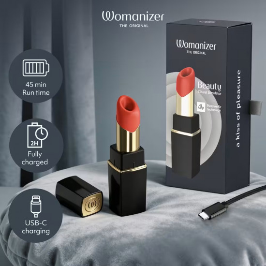 Womanizer - Beauty Zwart – Lipstick Luchtdruk Vibrator