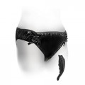 Elite Plus Size Panty Vibrerende Slip Zwart