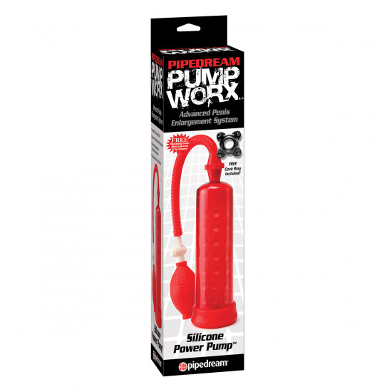 Pump Worx Silicone Power Pump Rood