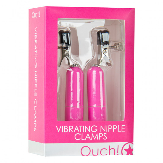 Ouch! Vibrating Nipple Clamps Tepelklemmen Roze