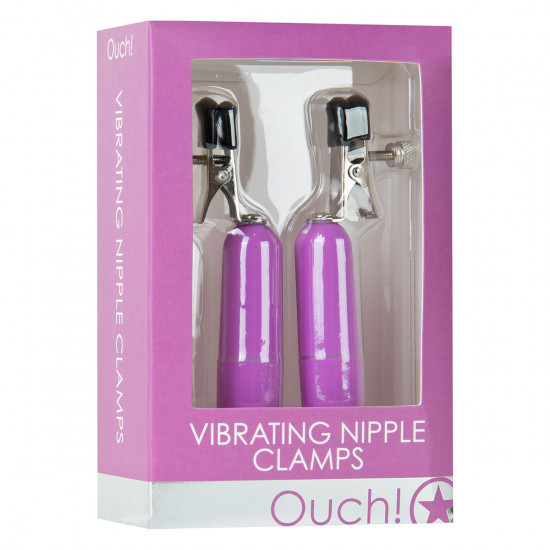 Ouch! Vibrating Nipple Clamps Tepelklemmen Paars