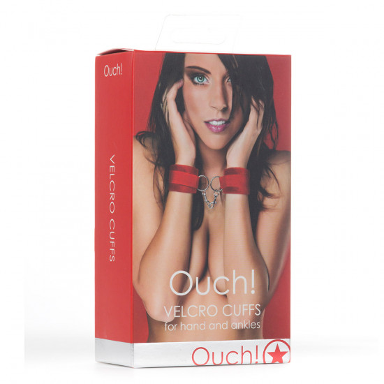Ouch! Velcro Cuffs Boeien Rood