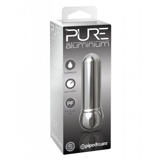 Pure Aluminium Mini Vibrator Zilver