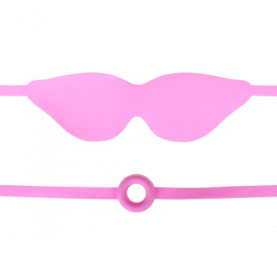 Fetish Fantasy Elite Open-Mouth Gag & Mask Roze