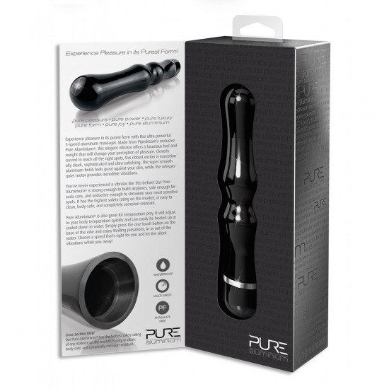 Pure Aluminium Vibrator Large Zwart