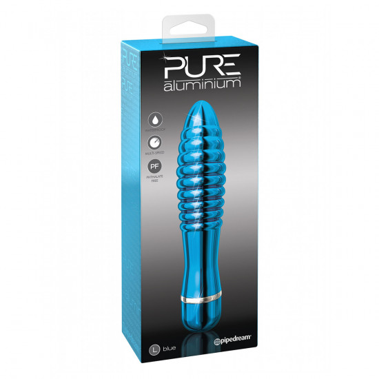 Pure Aluminium Vibrator Large Blauw