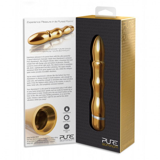 Pure Aluminium Vibrator Large  Goud