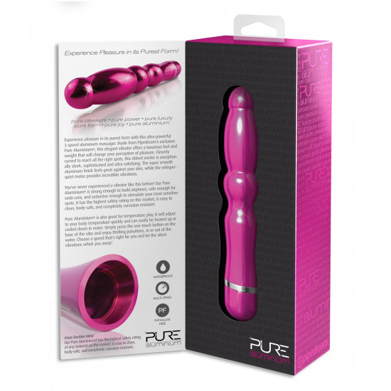Pure Aluminium Vibrator Large Roze