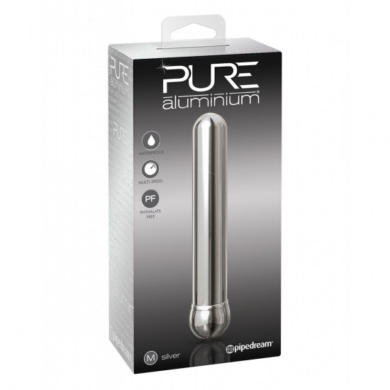 Pure Aluminium Vibrator Medium Zilver