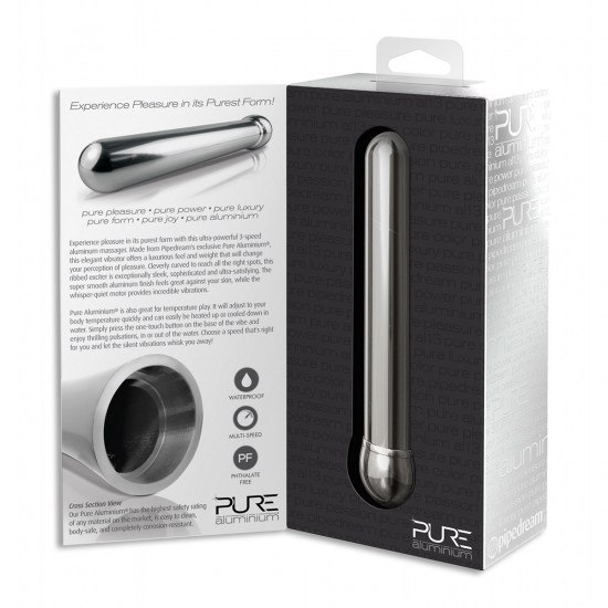 Pure Aluminium Vibrator Medium Zilver