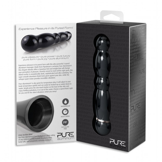 Pure Aluminium Vibrator Medium Zwart