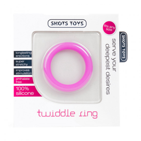 Twiddle Cockring Medium Roze