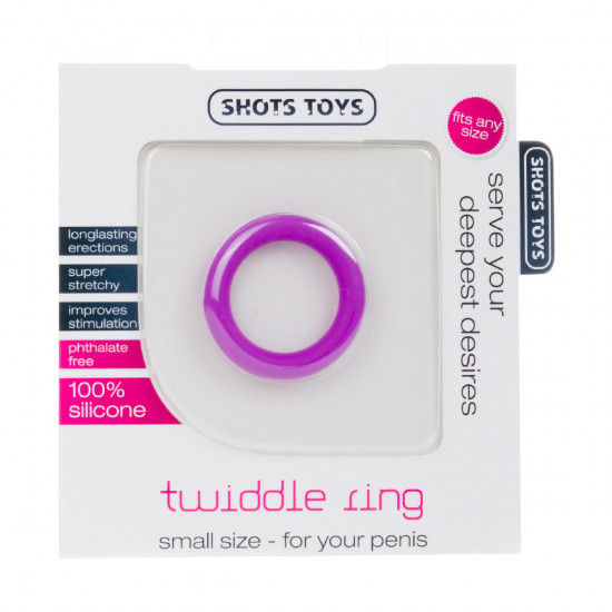 Twiddle Cockring Small Paars
