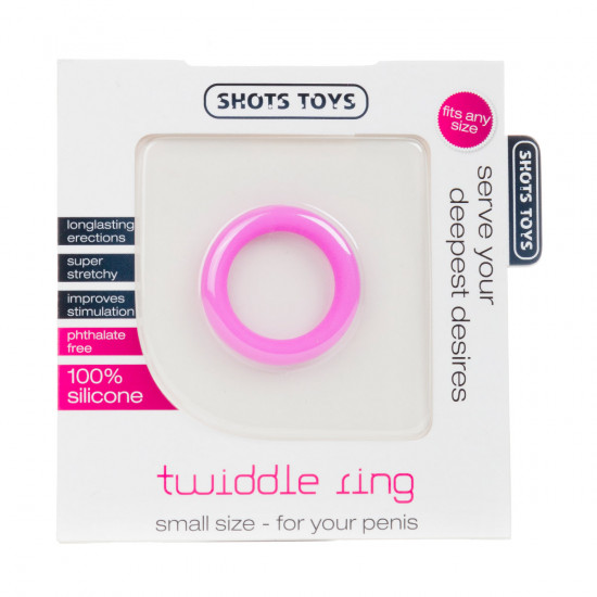Twiddle Cockring Small Roze
