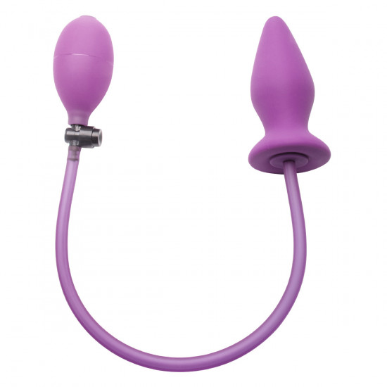 Ouch! Inflatable Silicone Buttplug Paars