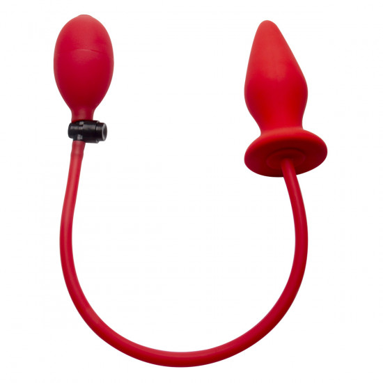 Ouch! Inflatable Silicone Buttplug Rood