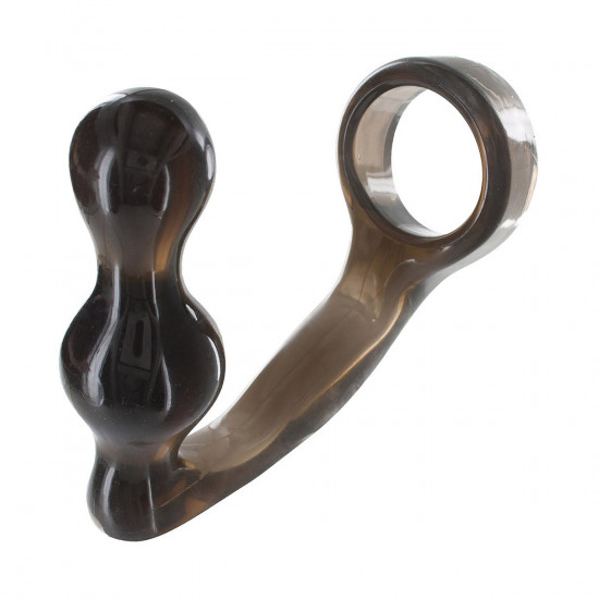 ToyJoy Power Plug & Penisring Donkergrijs