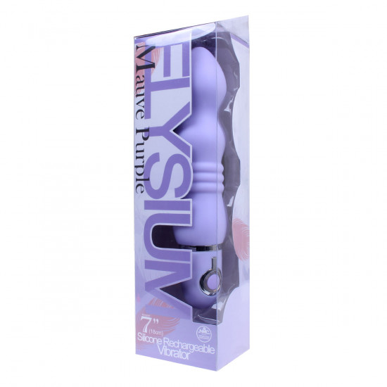 Elysium Rechargeable Ribbed Vibe Vibrator Paars