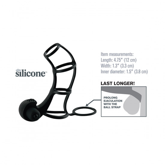 Fantasy X-Tensions Beginner's Silicone Power Cage Zwart