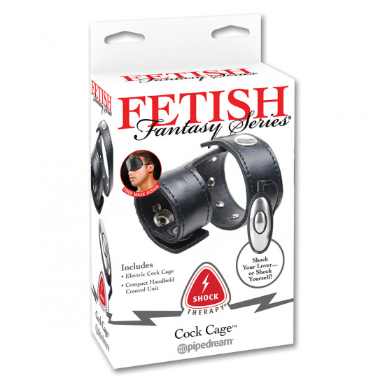 Shock Therapy Cock Cage Zwart