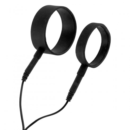 Shock Therapy Silicone Cock Straps Zwart