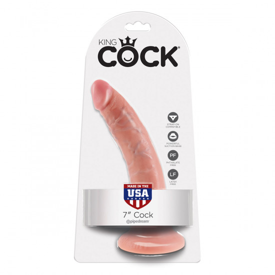 King Cock 7 Inch Dildo Blank
