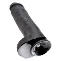 King Cock 11 Inch Cock with Balls Dildo Zwart
