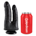 King Cock Double Penetrator Dildo Zwart