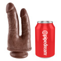 King Cock Double Penetrator Dildo Bruin