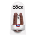 King Cock U-Shaped Medium Double Trouble Dildo Bruin