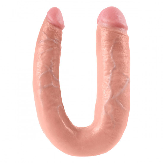 King Cock U-Shaped Large Double Trouble Dildo Blank